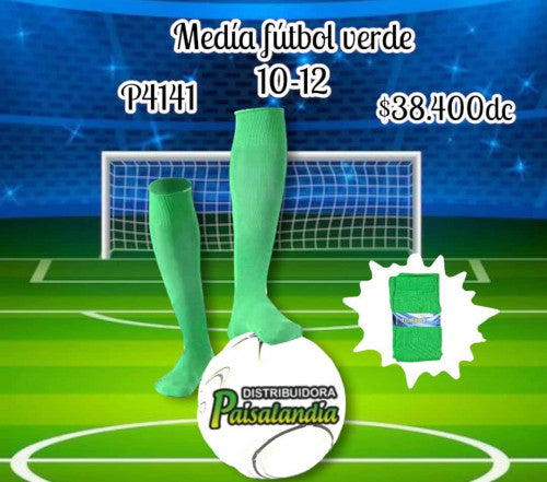 Media de futbol verde