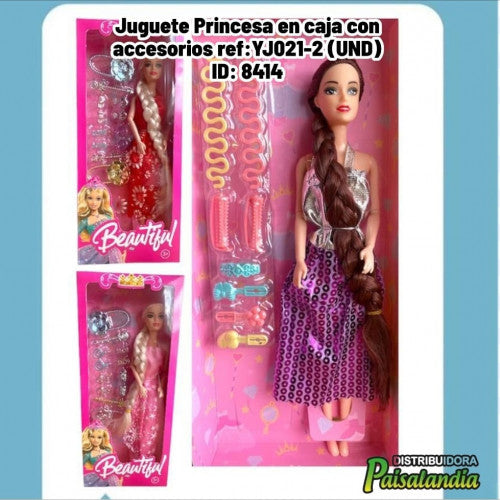 Juguete Princesa en caja con accesorios ref:YJ021-2 (UND)