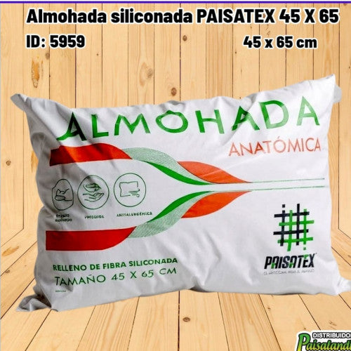Almohada siliconada PAISATEX 45 X 65 (UND)