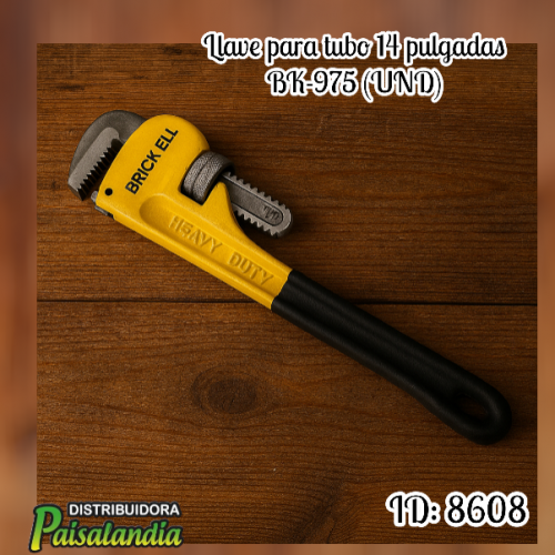 Llave para tubo 14 pulgadas BK-975 (UND)