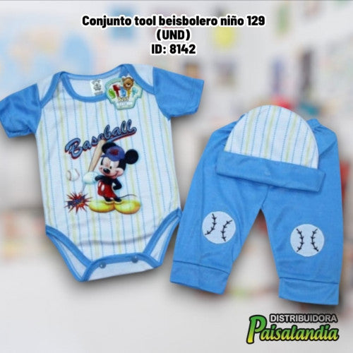 Conjunto tool beisbolero niño 129 (UND)