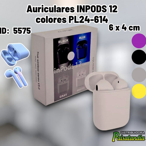 Auriculares INPODS 12 colores PL24-614 (UND)