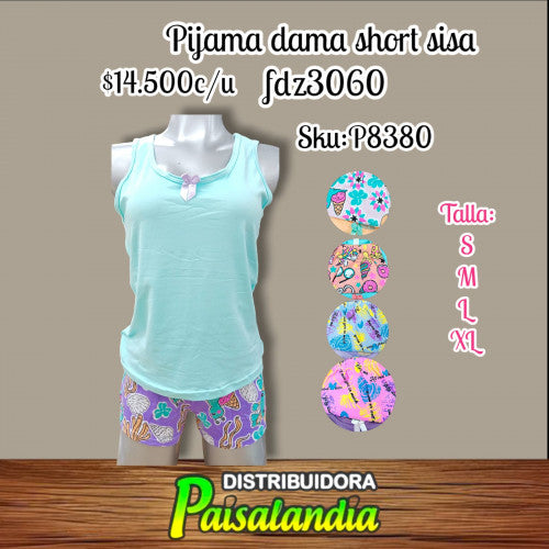 Pijama dama short sisa fdz3060