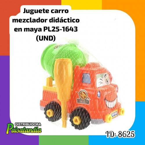 Juguete carro didactico en maya PL25-1643 (UND)