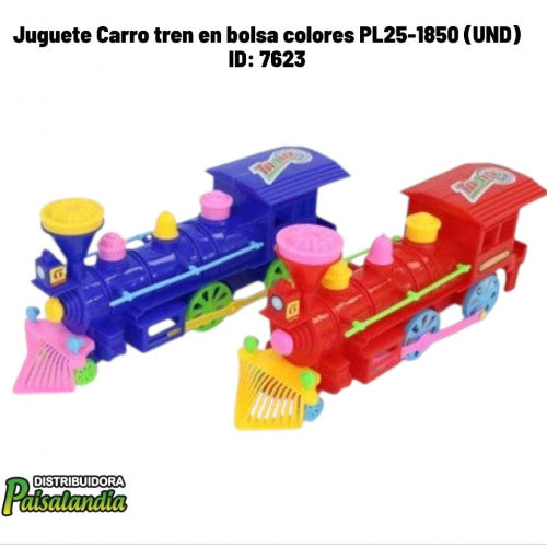 Juguete Carro tren en bolsa colores PL25-1850 (UND)