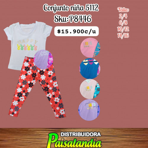 Conjunto niña 5112 (UND)