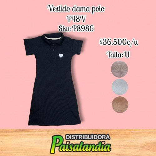Vestido dama polo P48V (UND)