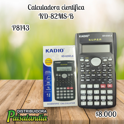 Calculadora científica KD-82MS-B (UND)
