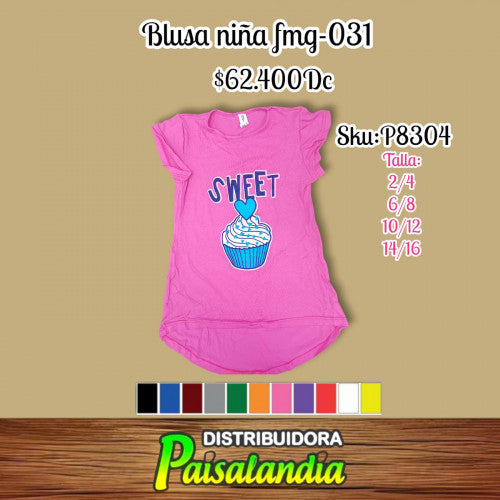 Blusa niña fmg031