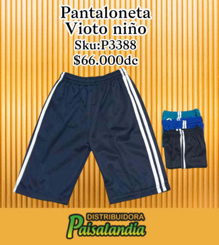 Pantaloneta vioto niño (DC)