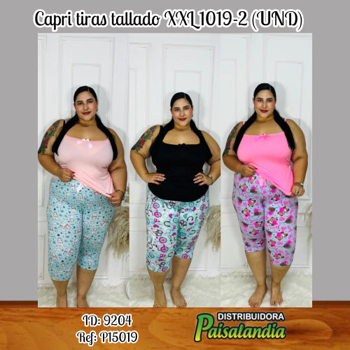 Capri tiras tallado XXL 1019-2 (UND)