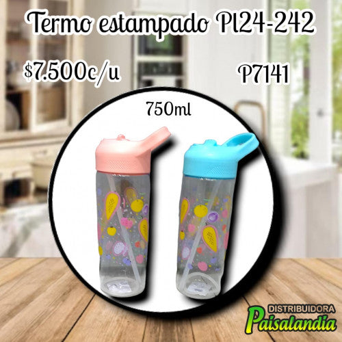 Termo estampado frutas PL24-242 (UND)