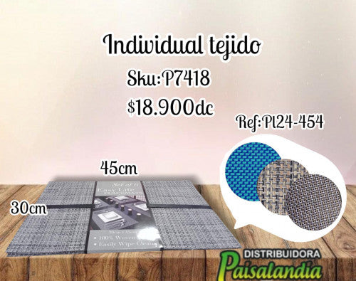 Individual de mesa PL24-454