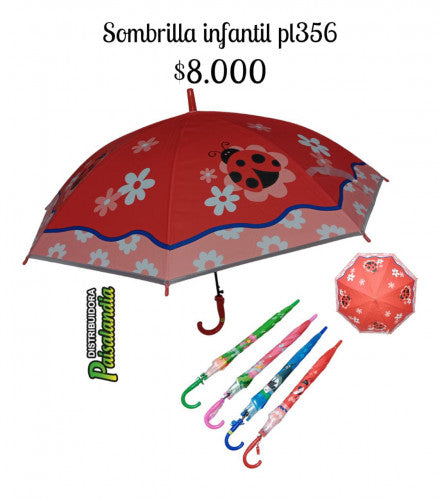 Sombrilla infantil estilos surtidos PL-356 (UND)
