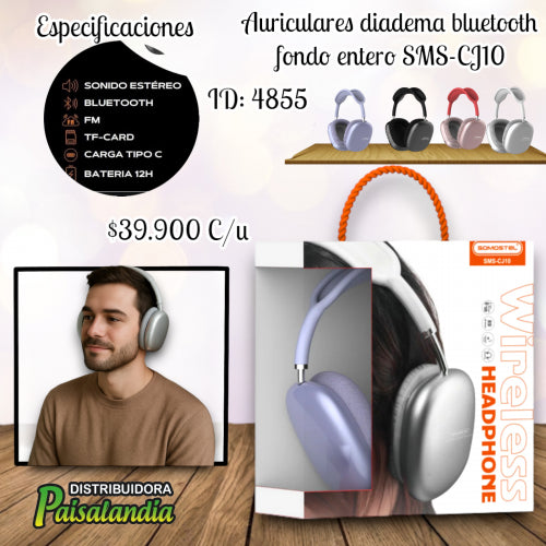 Auriculares bluetooth SMS-CJ10 (UND)