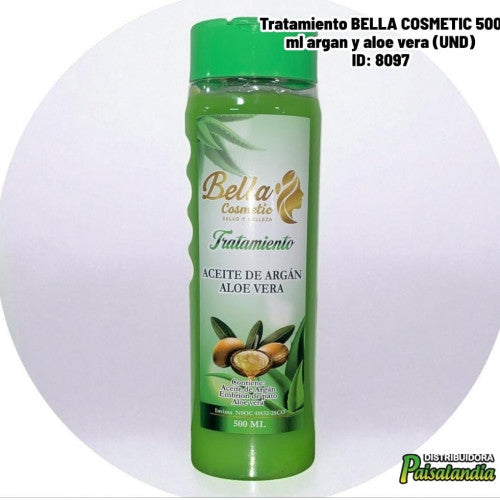 Tratamiento BELLA COSMETIC 500 ml argan y aloe vera (UND)