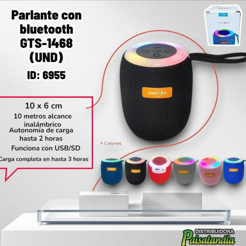 Parlante con bluetooth GTS-1468 (UND)