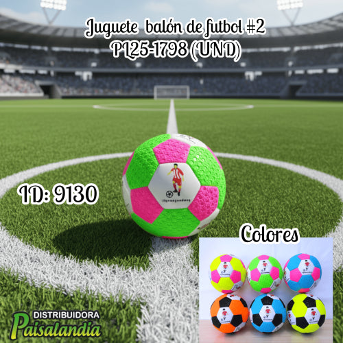 Juguete balón de futbol PL25-1798 (UND)