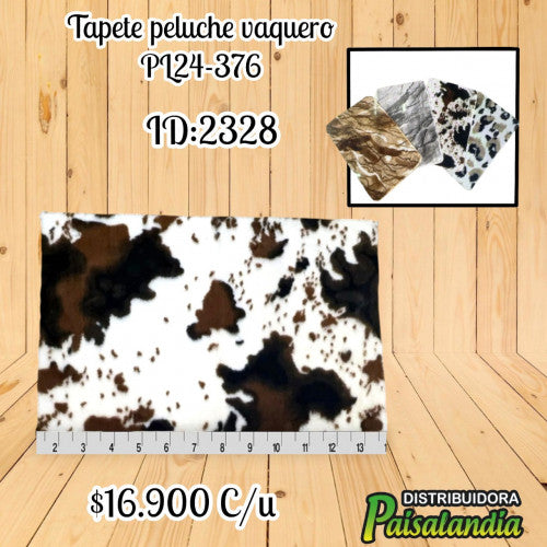 Tapete peluche vaquero (UND)