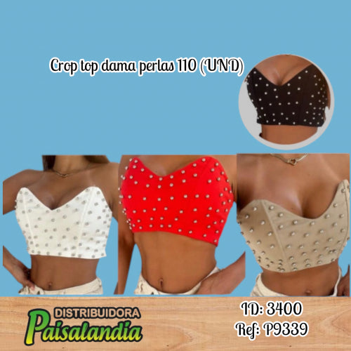 Crop top dama perlas 110 (UND)