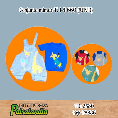 Conjunto mimos T. 1-4 660 (UND)