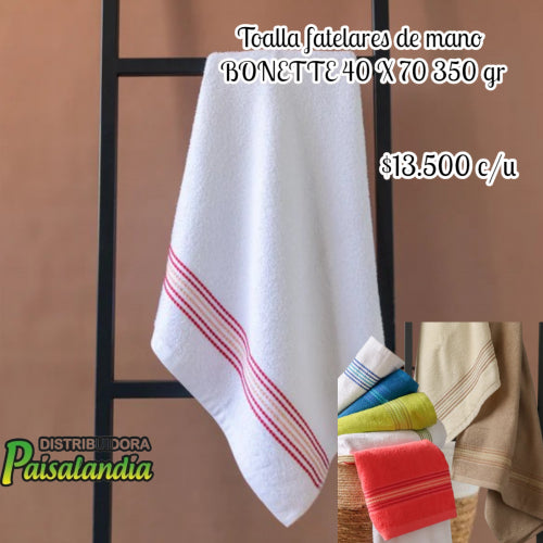 Toalla Fatelares de mano Bonette 40x70 350g