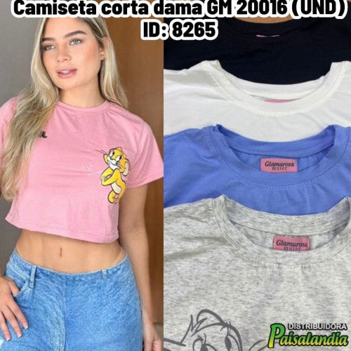 Camiseta corta dama GM 20016 (UND)