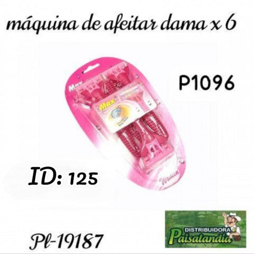 Máquina de afeitar dama x6 PL-19187 (UND)