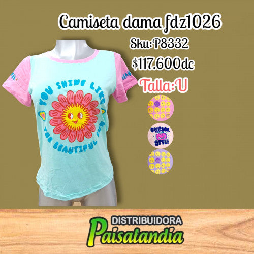 Camiseta dama fdz1026