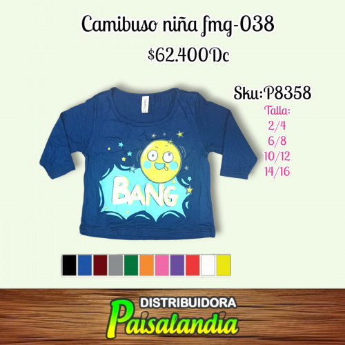 Blusa niña fmg038