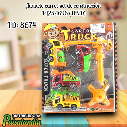 Juguete carros set de construcción PL25-1696 (UND)