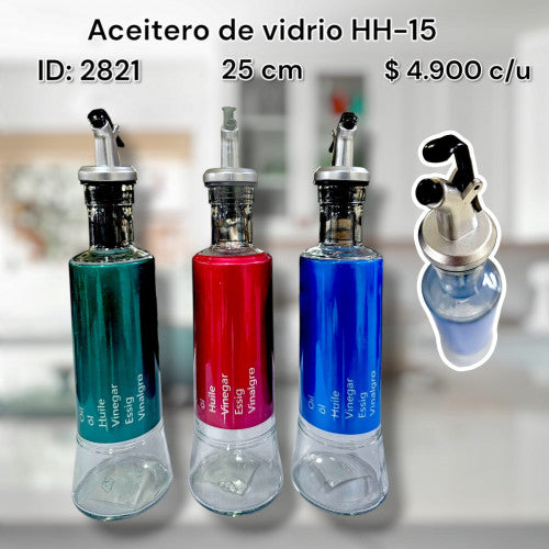 Aceitero de vidrio HH-15 (UND)