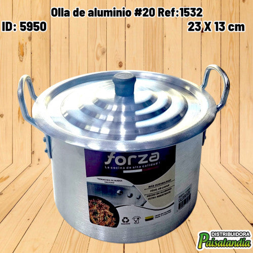 Olla de aluminio #20 Ref:1532 (UND)