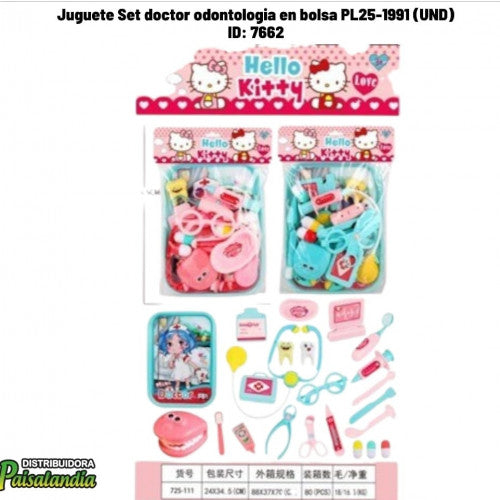 Juguete Set doctor odontologia en bolsa PL25-1991 (UND)