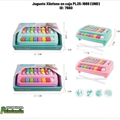 Juguete Xilofono en caja PL25-1989 (UND)