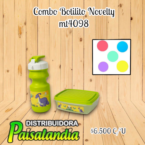 Combo botilito y recipiente pequeño Novelty (UND)