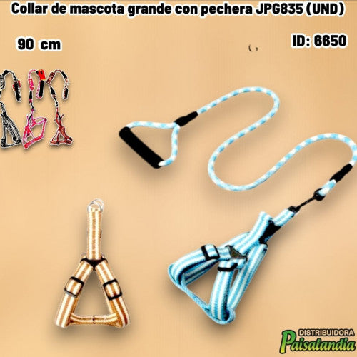 Collar de mascota grande con pechera JPG835 (UND)
