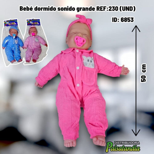 Bebé dormido sonido grande REF:230 (UND)