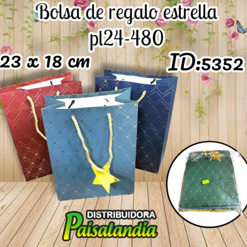 Bolsa de regalo estrella PL24-480 (DC)