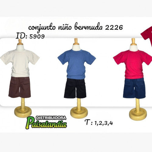 conjunto niño bermuda 2226 (UND)