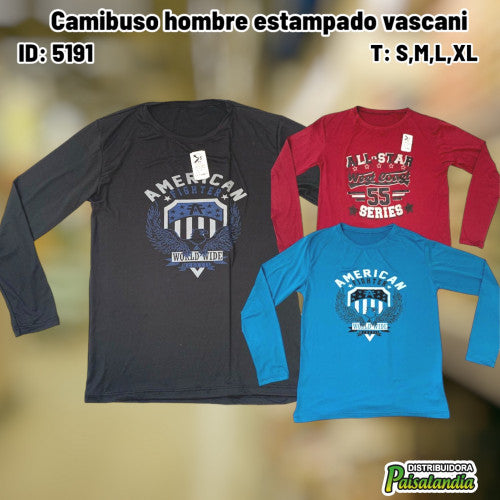 Camibuso hombre estampado vascani (DC)
