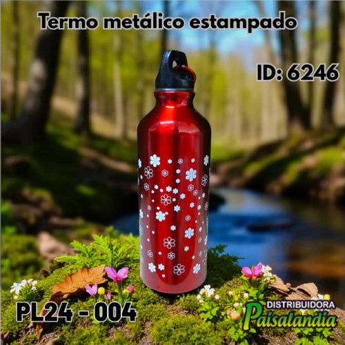 Termo metálico estampado PL24-004 (UND)