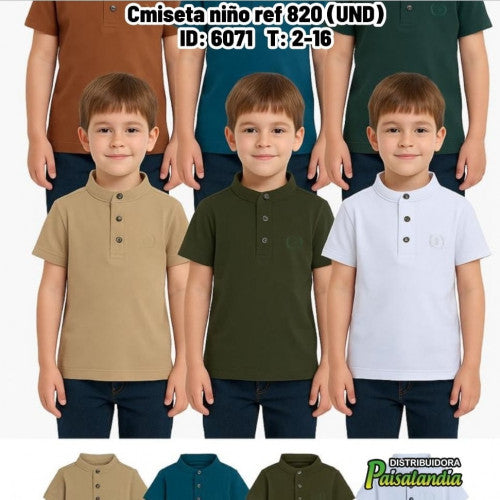 Cmiseta niño ref 820 (UND)