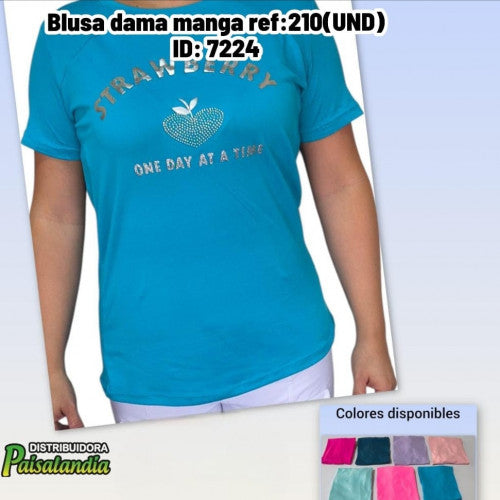 Blusa dama manga ref:210(UND)