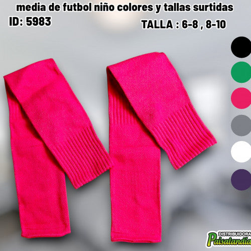 media de futbol niño colores y tallas surtidas (DC)