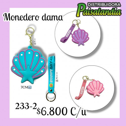 Llavero monedero concha SUNNY 233-2 (UND)