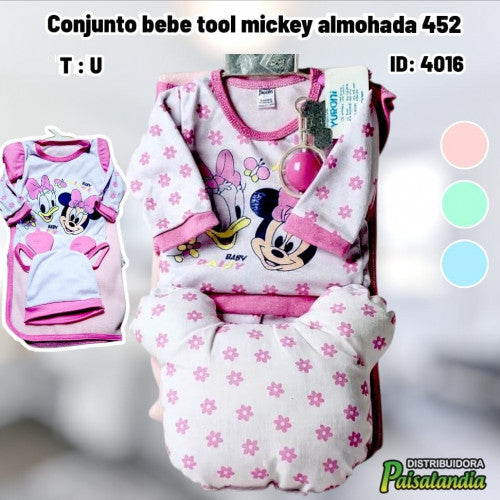 Conjunto bebe tool mickey almohada 452 (UND)