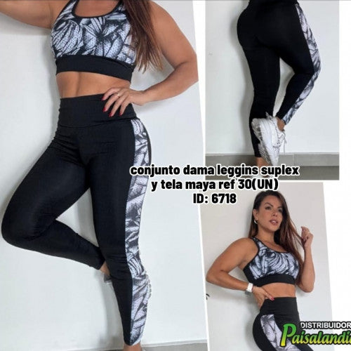 conjunto dama leggins suplex y tela maya ref 30(UN)