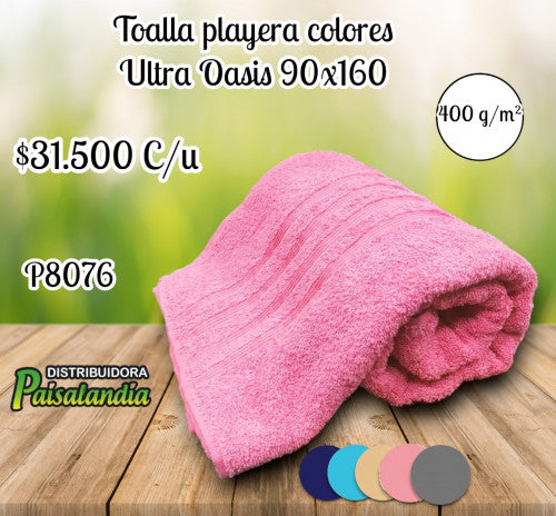 Toalla playera colores Ultra Oasis 90x160