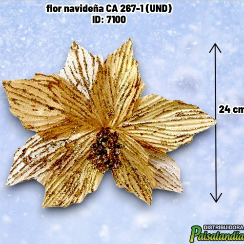 flor navideña CA 267-1 (UND)